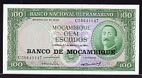 Mozambique 100 Escudos ND (1967), GemCU